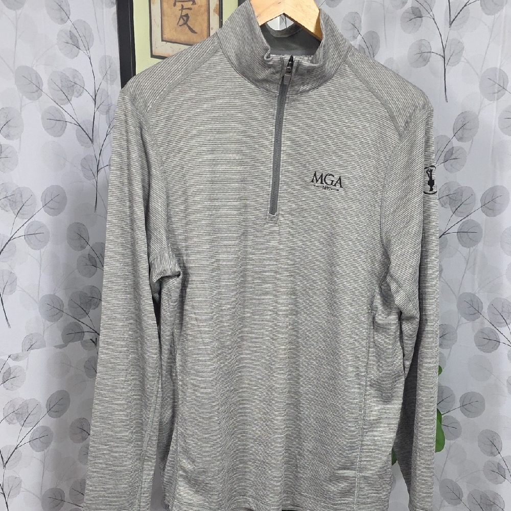 Vineyard Vines Gray Performance MGA Pullover - Picture 3 of 13